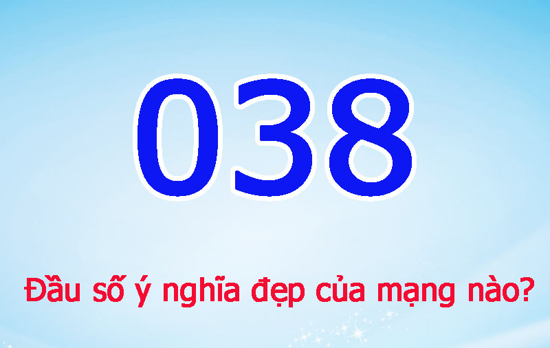 đầu số 038 1